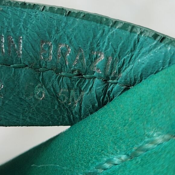 Tory Burch Miller Womens Sandals Size 5 Blue Turquoise Medallion Logo Flip Flops - Picture 7 of 11